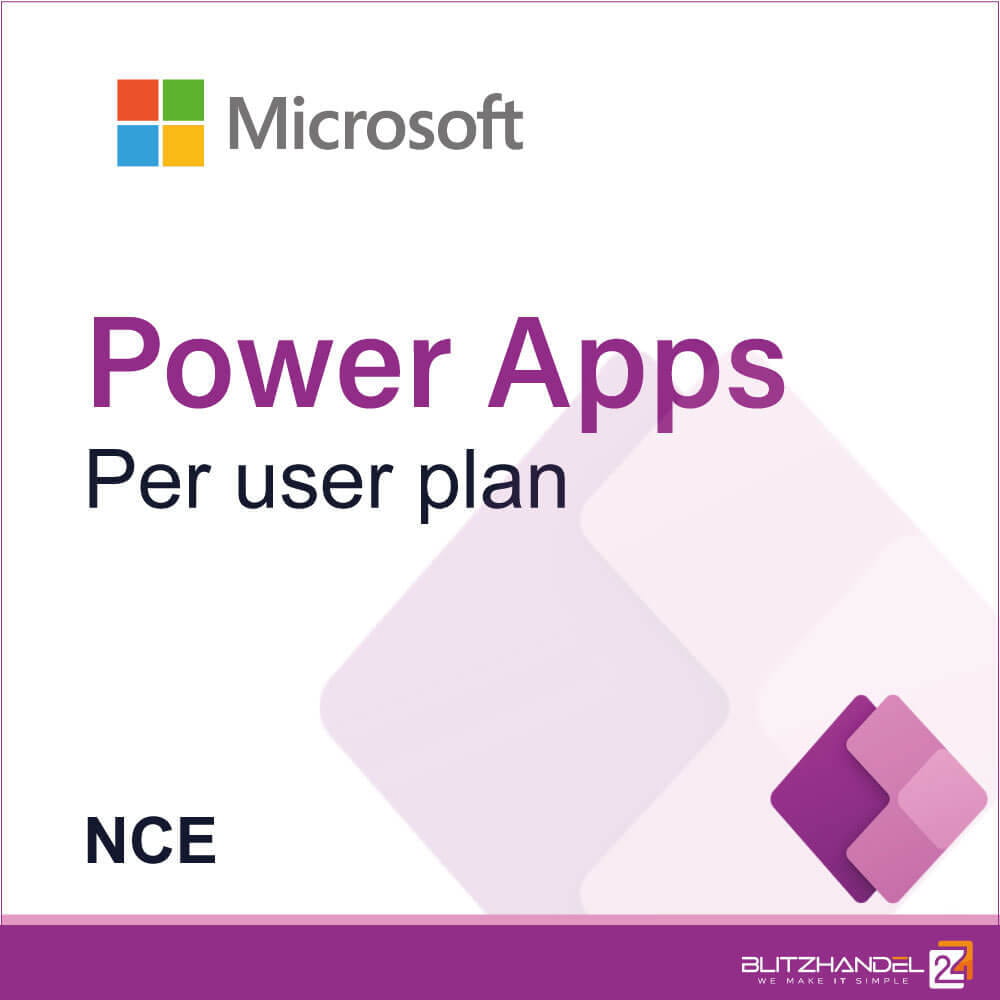 Power Apps Per User Plan NCE Blitzhandel24 Software And Cloud