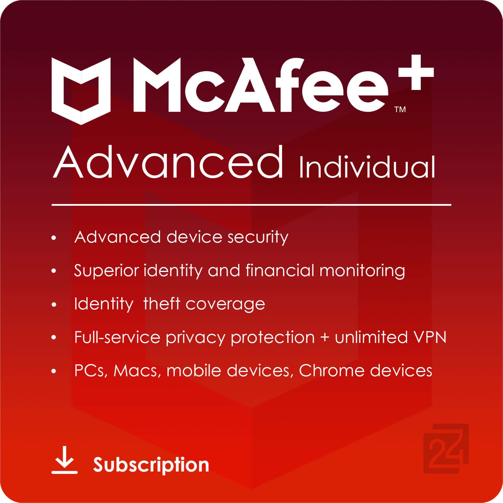 McAfee+ Advanced Individual | Blitzhandel24 – Software Und Cloud ...