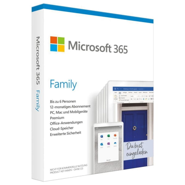 Microsoft 365 Family / 12 Mois / 6 User Download