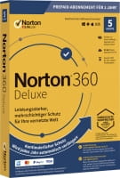 Symantec Norton 360 Deluxe, copia de seguridad en la nube de 50 GB, 1 usuario 5 dispositivos, licencia anual de 12 MO, descargar