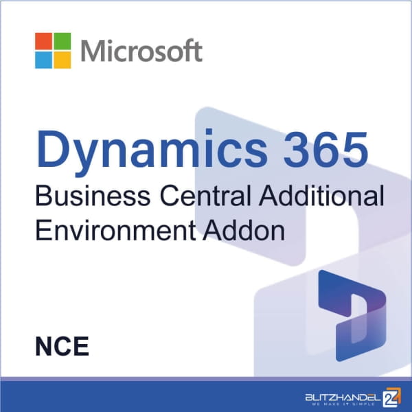 Dynamics 365 Business Central Additional Environment Addon (NCE) 