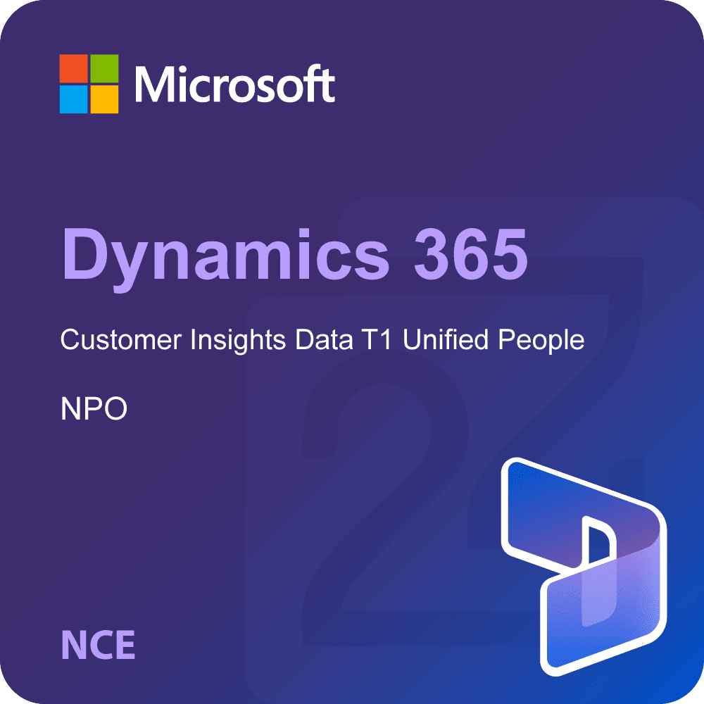 Microsoft Dynamics 365 Customer Insights Data T1 Unified People - NPO (NCE)