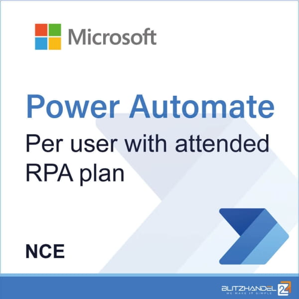 Power Automate per user with attended RPA plan (NCE)