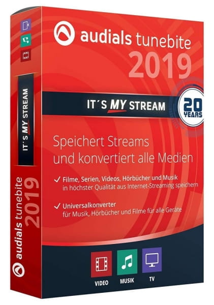 Audials Tunebite 2019 Platinum muzieksoftware, [download] [onmiddellijke levering].