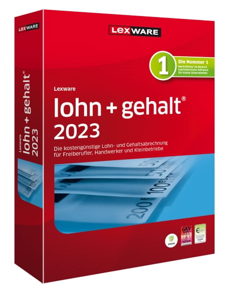 Lexware Lohn + Gehalt 2023, 365 Tage Laufzeit, Download