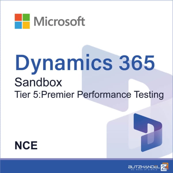 Dynamics 365 Operations - Sandbox Tier 5:Premier Performance Testing