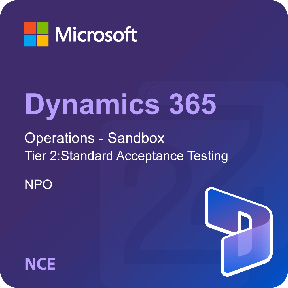 Microsoft Dynamics 365 Operations - Sandbox Tier 2:Standard Acceptance ...