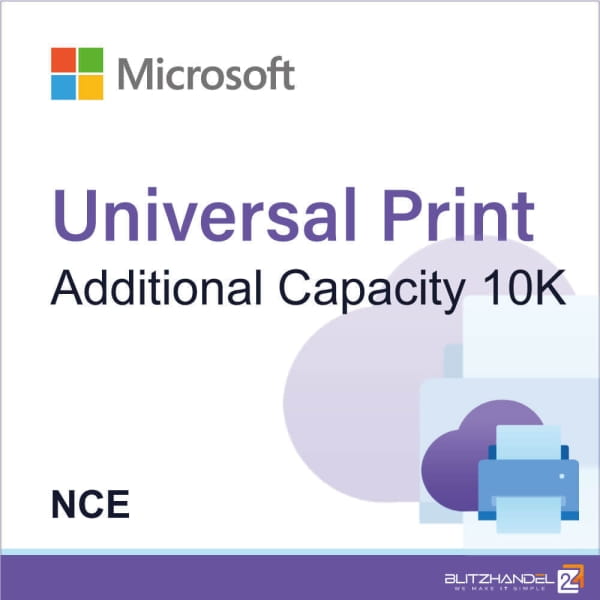 Universal Print Additional Capacity 10K (NCE) 