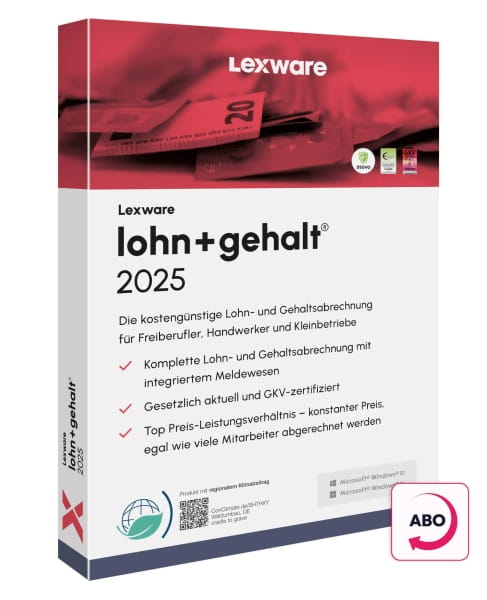 Lexware Lohn + Gehalt 2025 ABO