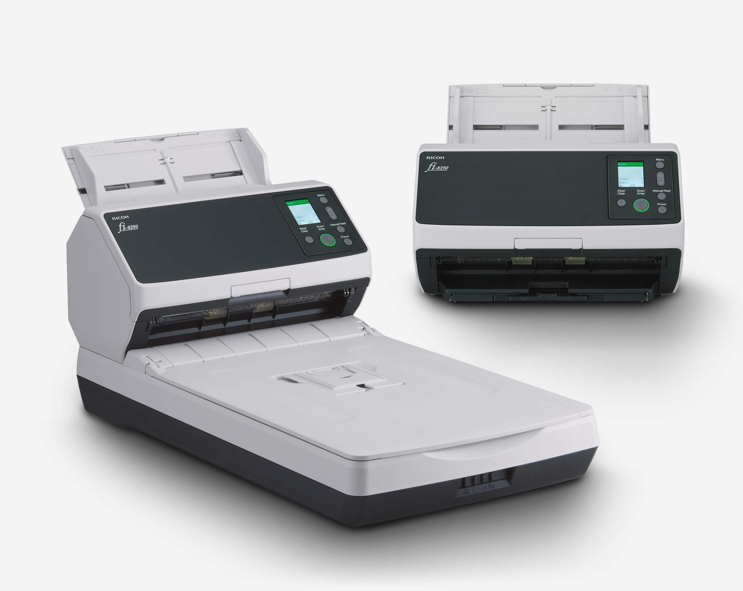 Ricoh (Fujitsu) fi-8290 document scanner for workgroups with flatbed unit