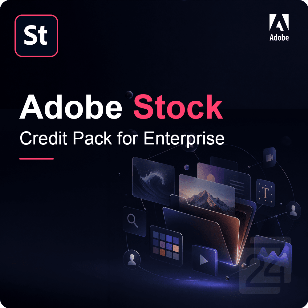 Adobe Stock Credit Pack for Enterprise | 100+ Użytkownik(i) 1500 Credit ...