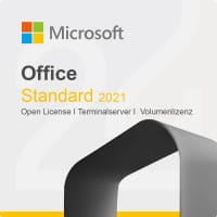 Microsoft Office 2021 Standard Open License, Terminalserver, Volumenlizenz Microsoft Office 2021 Standard Open License, Terminalserver, Volumenlizenz