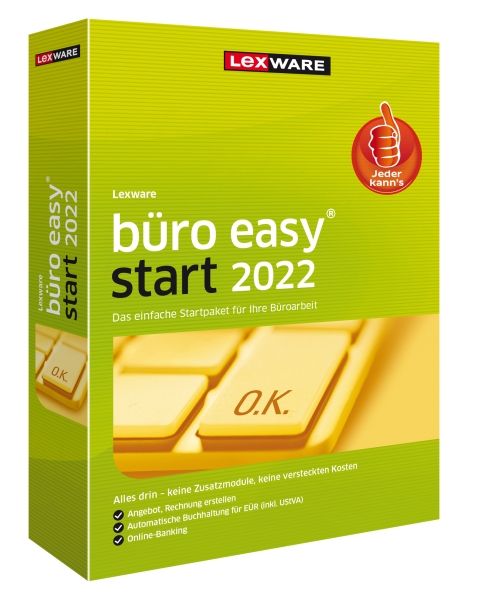 Lexware büro easy start 2022, 365 Tage Laufzeit [Download]