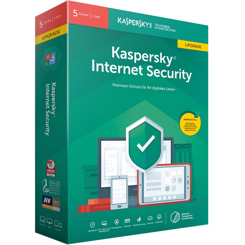 Kaspersky Internet Security 2025 Upgrade 5 Dispositivi 1 Anno