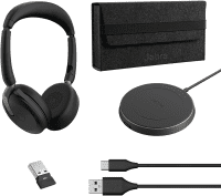 Jabra Evolve2 65 Flex + Wireless Charging Station
