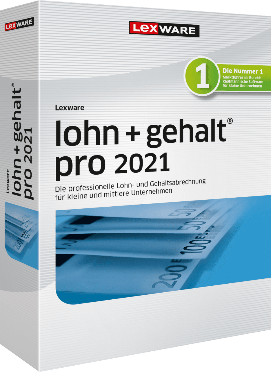 Lexware Lohn + Gehalt Pro 2021, 365 Tage Laufzeit, Download P26993-03