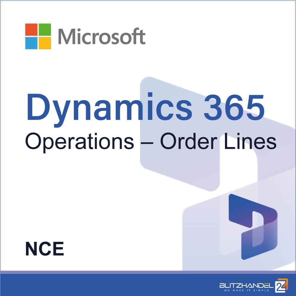 Microsoft Co Dynamics 365 Operations Order Lines (NCE) CFQ7TTC0LHXR:0001