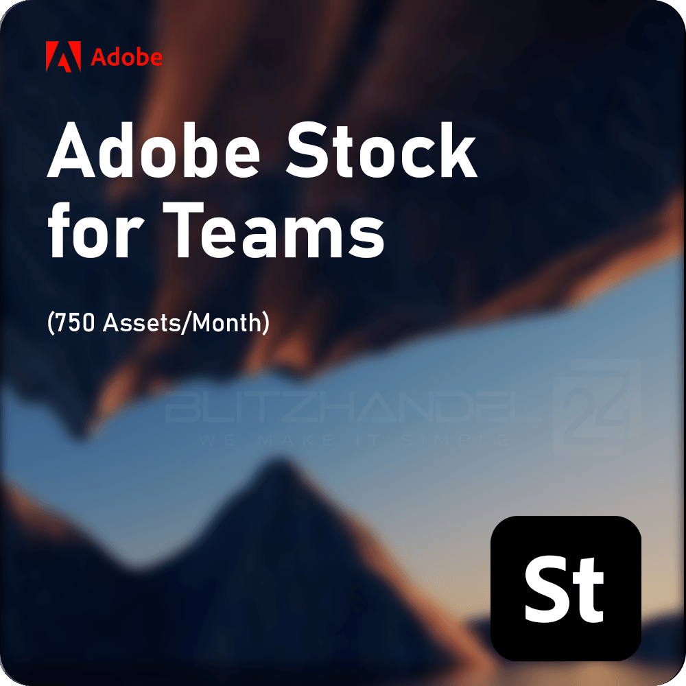 Adobe Stock for Teams (750 Assets/Monat)