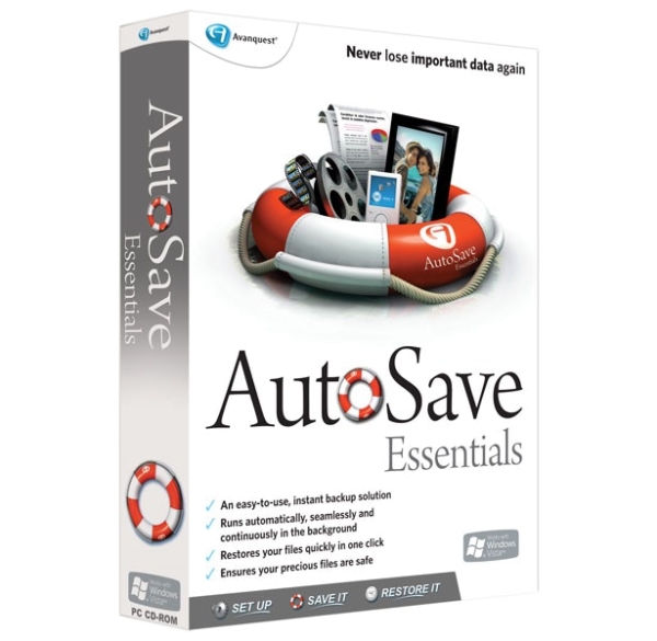 Avanquest Autosave Essentials, Gagner, Télécharger