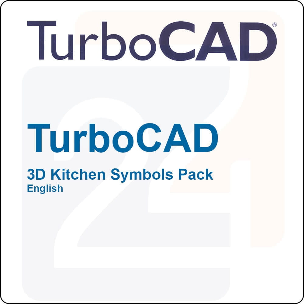 TurboCAD 3D Kitchen Symbols Pack, English 4260043223559