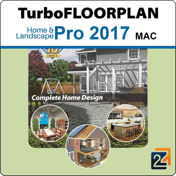 TurboFloorPlan 3D Home & Landscape Pro 2017 for Mac, English