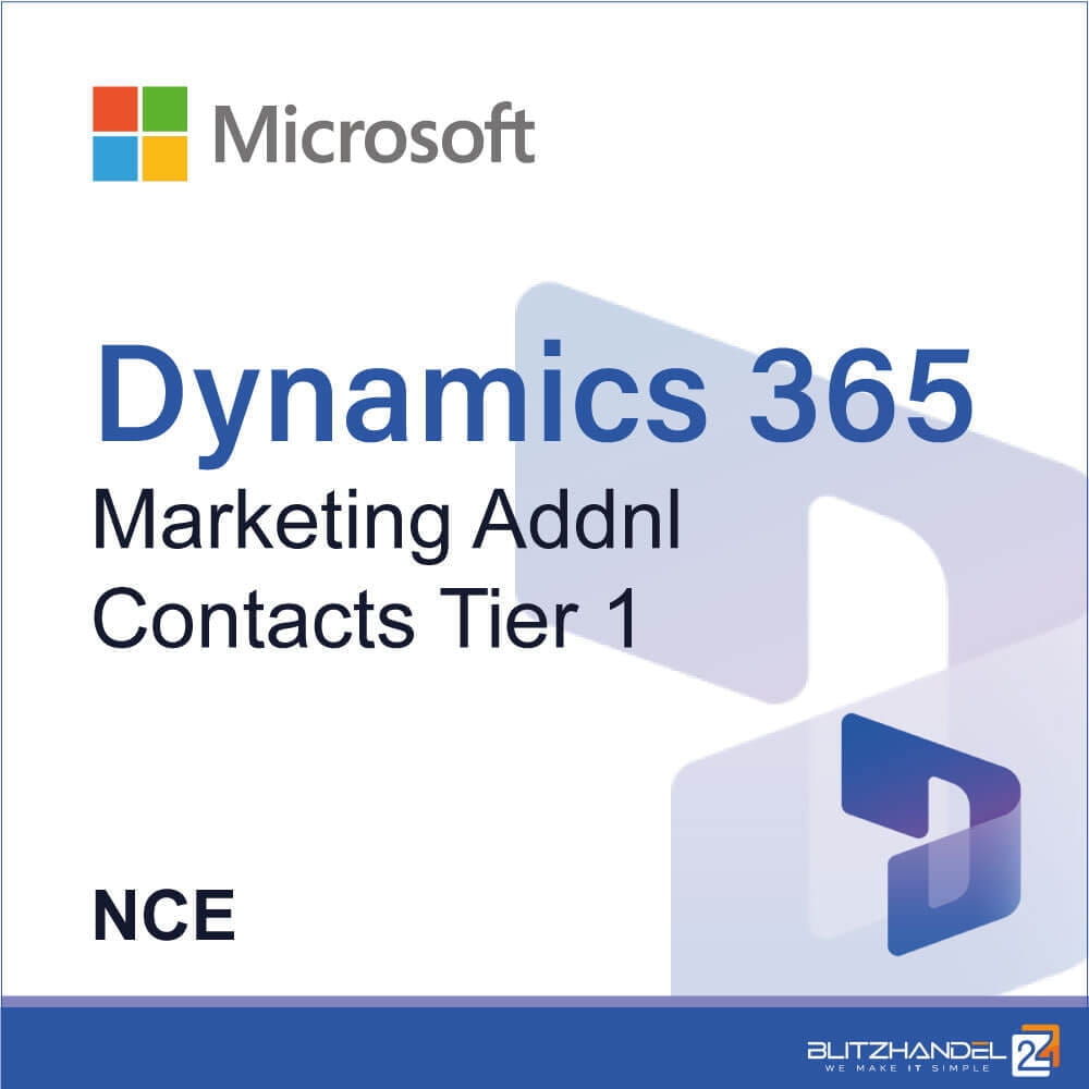 Microsoft Co Dynamics 365 Marketing Addnl Contacts Tier 1 (NCE) CFQ7TTC0LHWQ:0003