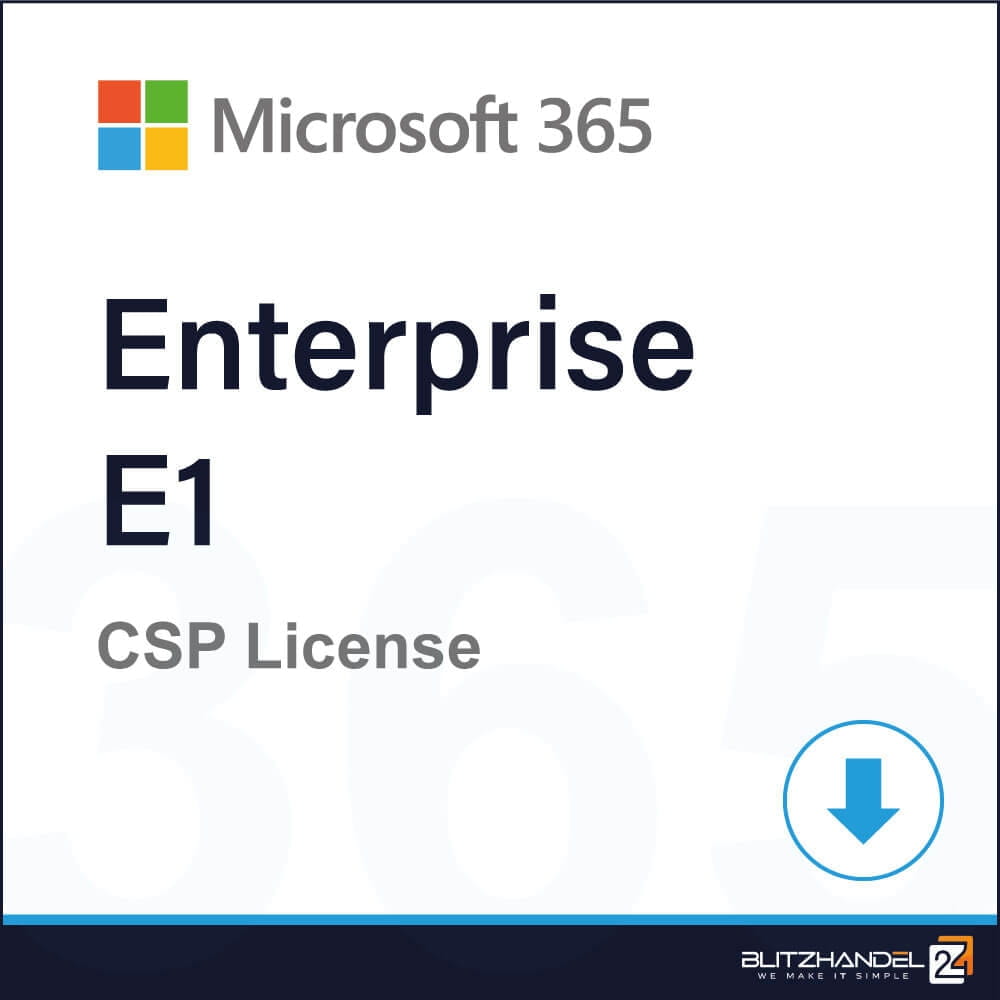 Microsoft Co Microsoft 365 Enterprise E1 NCE CFQ7TTC0LF8Q:0001:Commercial