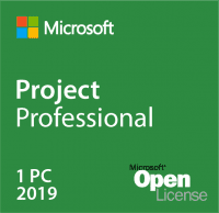 Microsoft Project 2019 Professionnel Open License, compatible TS