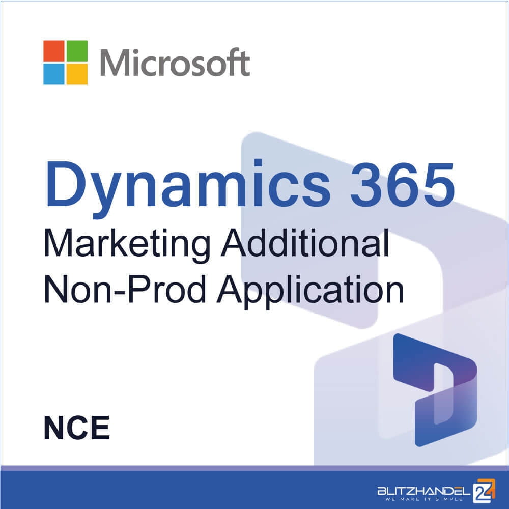 Microsoft Co Dynamics 365 Marketing Additional Non-Prod Application (NCE) CFQ7TTC0LHWM:0001