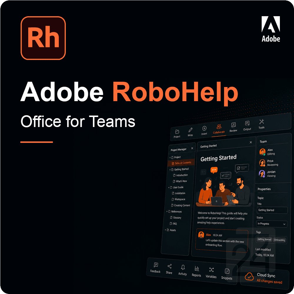 Adobe RoboHelp Office for Teams | Government (GOV) 10 - 49 User(s)