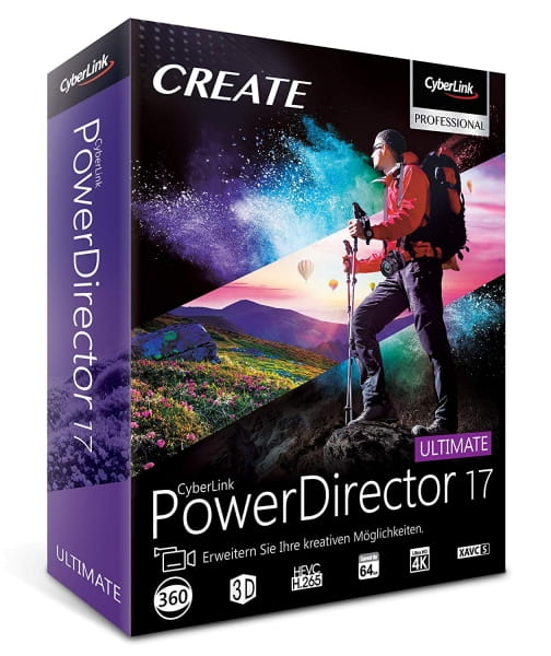 Cyberlink PowerDirector 17 Ultimate, [Téléchargement].