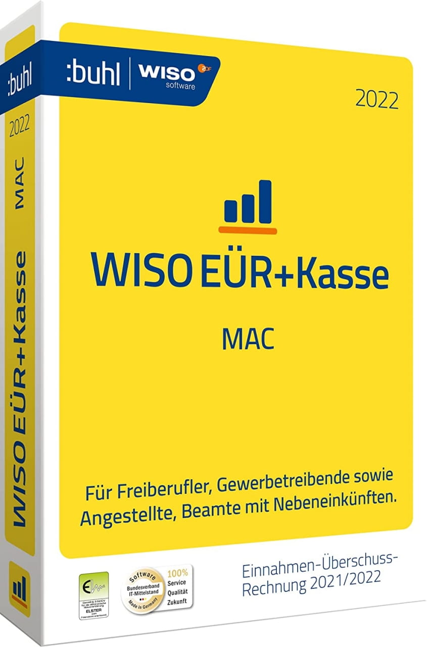 WISO EÜR & Kasse 2022, für die Geschäftsjahre 2021/2022 Mac OS