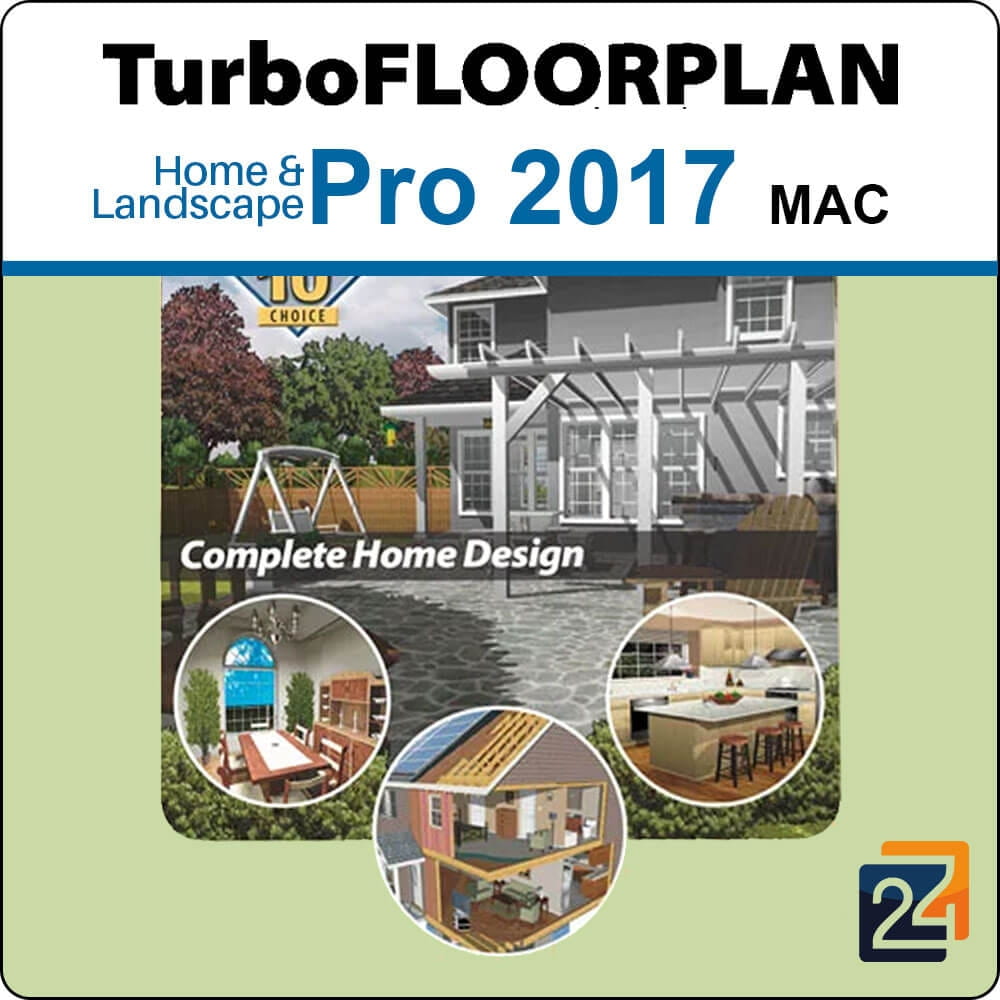 TurboCAD TurboFloorPlan 3D Home & Landscape Pro 2017 for Mac, English