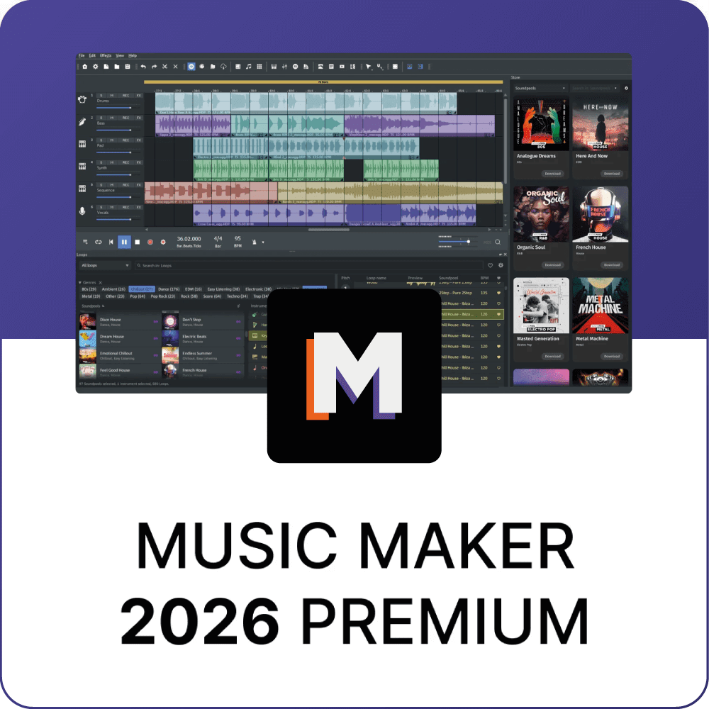 MAGIX Music Maker 2026 Premium Nuovo Acquisto