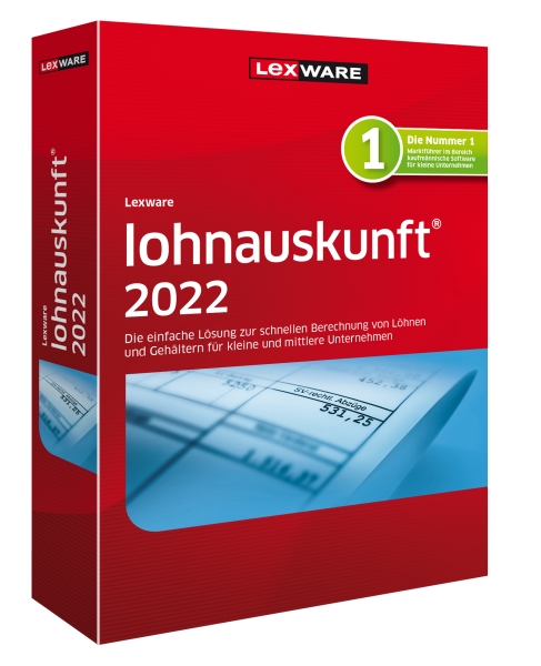 Lexware Lohnauskunft 2022, 365 Tage Laufzeit, Download