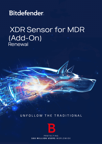 Bitdefender XDR Sensor for MDR (Add-On) - Renewal