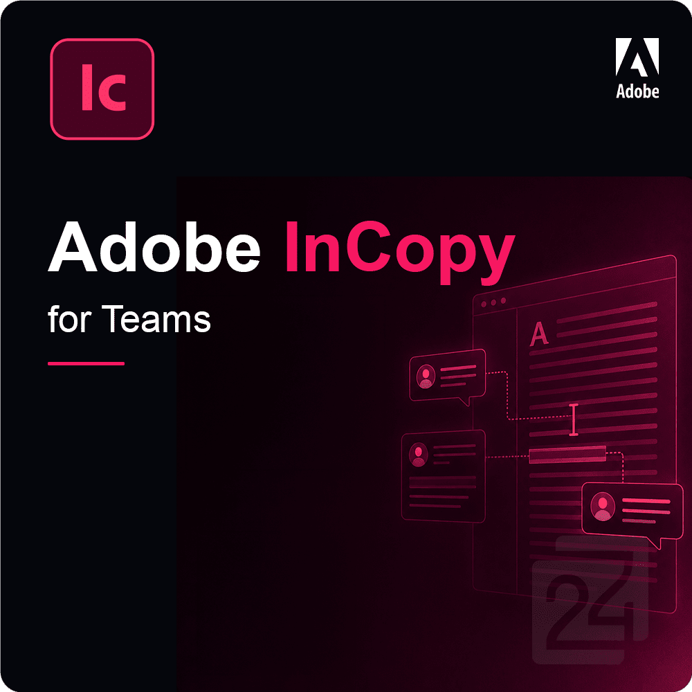 Adobe InCopy for Teams | EDU 1 - 9 Utilizador(es)