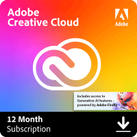 Adobe Creative Cloud pentru un singur utilizator, 1 an