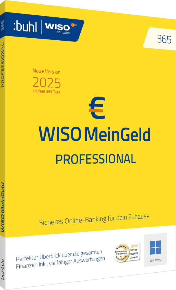 BUHL WISO Mein Geld Professional 365 (Version 2025) DL42638-25