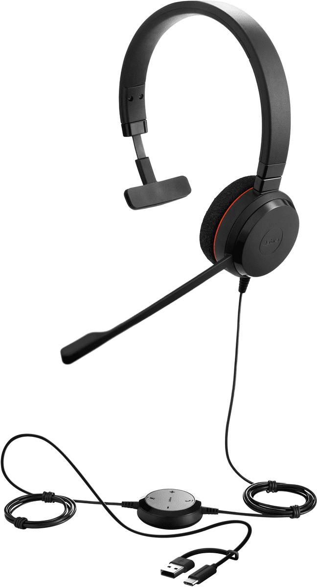 Jabra Evolve 20 Mono-Auriculaire / Mono UC (Universal Communications)
