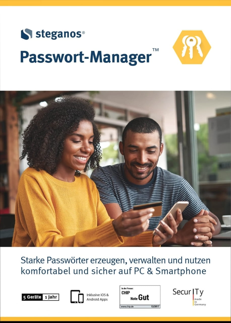 Steganos Passwort-Manager 2024 5 Geräte / 1 Jahr ST38321-ESD