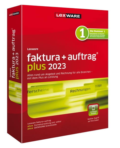 Lexware Faktura+Auftrag Plus 2023, 365 Tage Laufzeit, Download