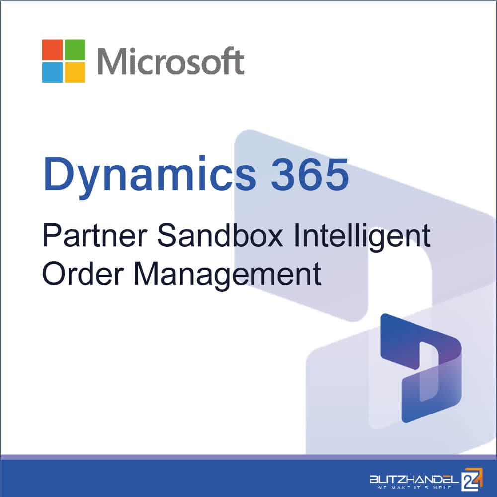 Microsoft Co Dynamics 365 Partner Sandbox Intelligent Order Management