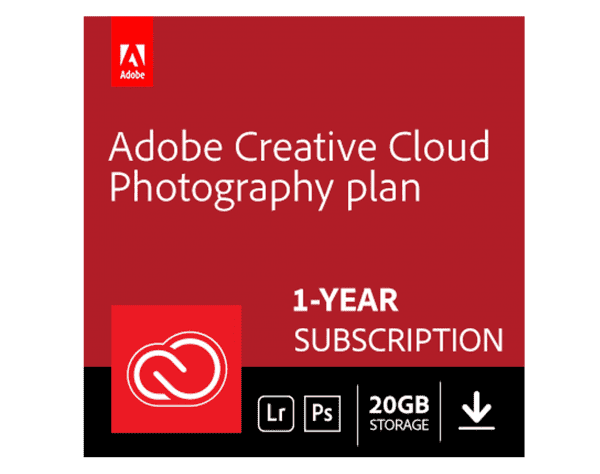 Adobe Creative Cloud Photography Plan, Photoshop, Lightroom