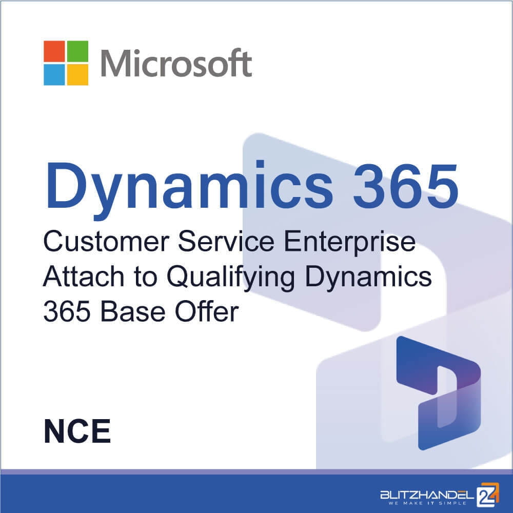 Microsoft Co Dynamics 365 Customer Service Enterprise Attach to Qualifying Dynamics 365 Base Offer (NCE) CFQ7TTC0LFDZ:0003