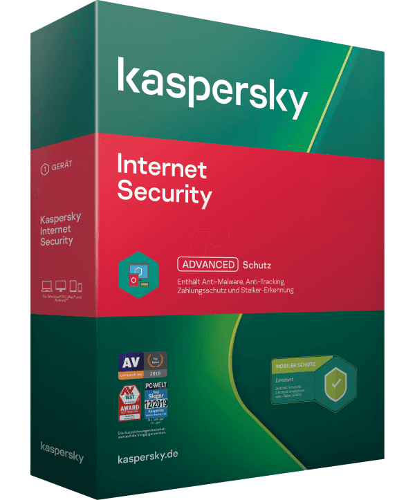 Kaspersky Internet Security 5 Geräte / 2 Jahre KL1939GCEDS