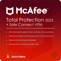 McAfee Total Protection with Safe Connect VPN 2023