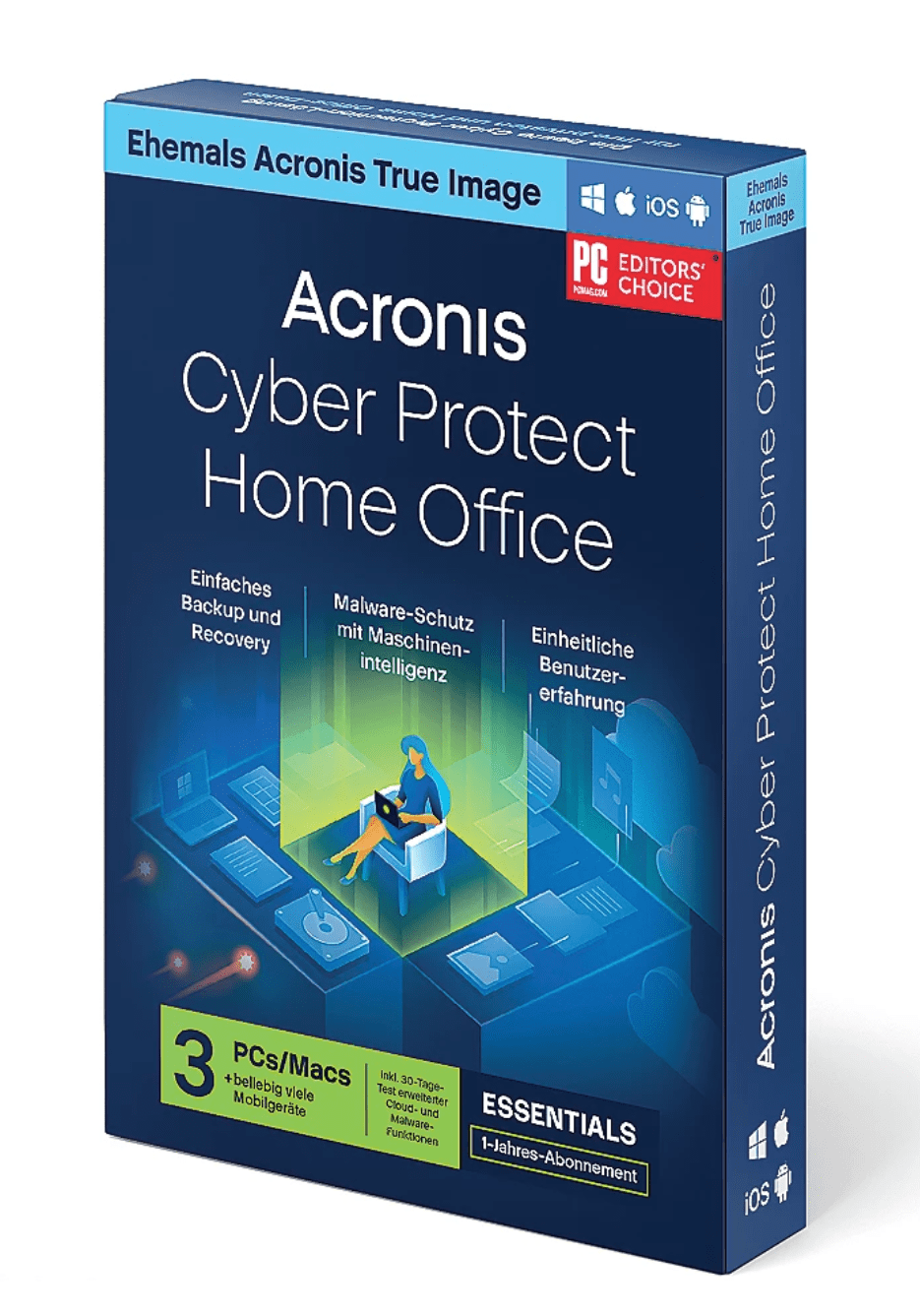 アクロニス Cyber Protect Home Office Essentials - 3PC - 1Y BOX