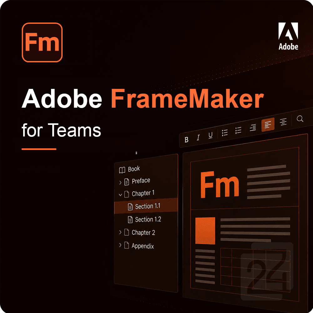 Paper Framemaker Adobe FrameMaker for Teams | EDU 1 - 9 Użytkownik(i)